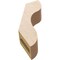 Ekena Millwork 3-inch W x 8-inch D x 12-inch H Carmel Rough Cedar Woodgrain TimberThane Knee Brace, Primed BRCUR03X08X12CARRCPR - alternate 3